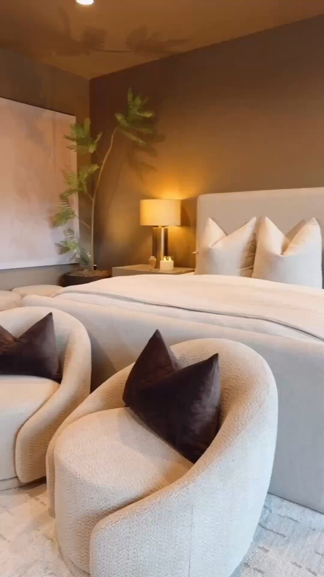 A cozy bedroom moment featuring my favorite modern decor pieces. Accent chairs, a lush faux plant, and warm ambient lamps. These simple styling touches make the whole space feel elevated, inviting, and effortlessly aesthetic 🤎✨


#bedroomdecor #bedroominspo #modernbedroom #accentchairs #fauxplantdecor #bedroomlighting #lamps #aestheticdecor #neutraldecor #homedecorinspo #amazonfinds #founditonamazon #summerthompsonstyles


#LTKHome #LTKdayinmylife