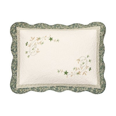 Modern Heirloom King Harper Pillow Sham Green | Target