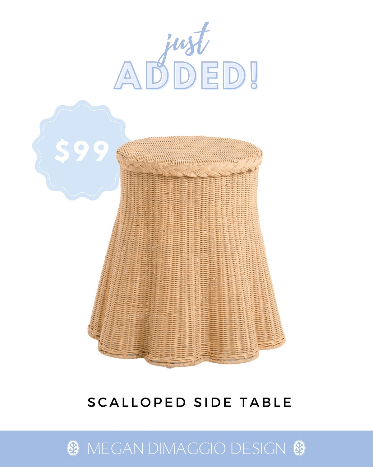 JUST ADDED!! 🏃🏼‍♀️🏃🏼‍♀️🏃🏼‍♀️ new scalloped rattan side table for under $100 & ships free w/ code: SHIP89 🙌🏻 This is sooo pretty!! Love the braided detail at the top too!! Perfect in a living room, family room, office, kids room or bedroom!! Will go fast so if you love shop now!

#LTKHome #LTKSaleAlert #LTKFindsUnder100