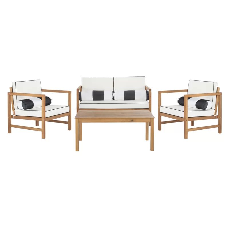 Crocett 4 Piece Sofa Seating Group with Cushions | Wayfair North America