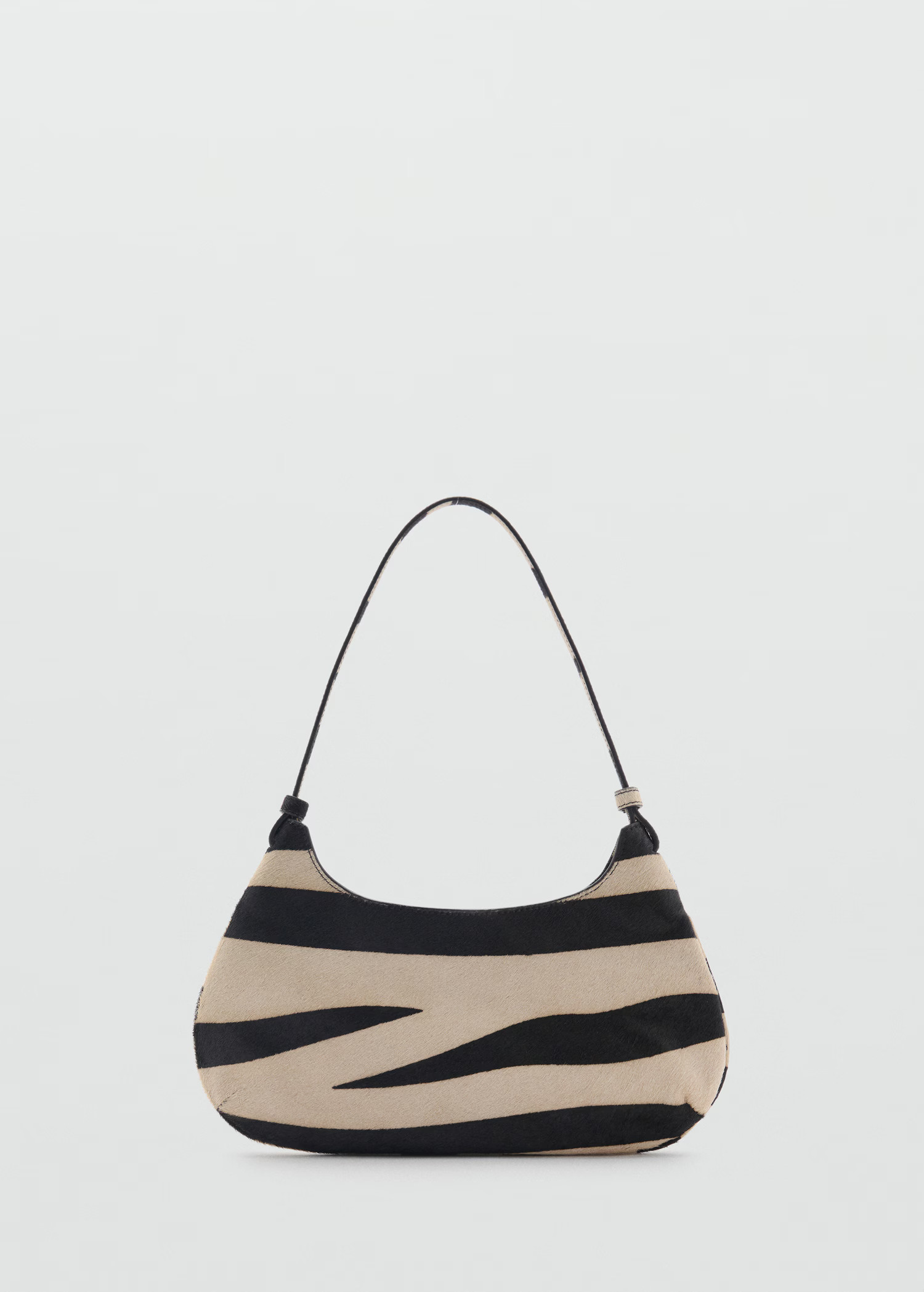 Zebra-print leather bag - Women | MANGO USA | Mango (US/MX/AU)