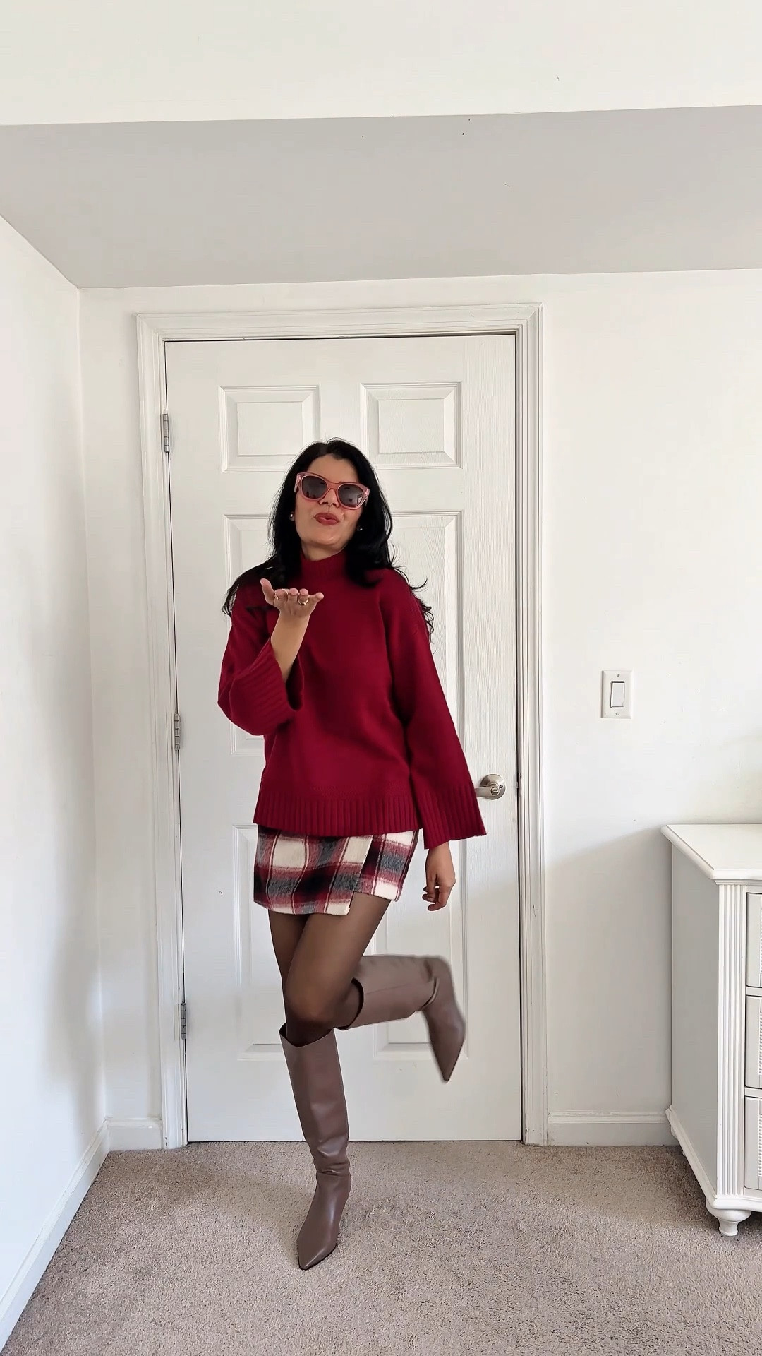 Plaid mini skirts are a wardrobe staple
For fall/winter. Here is are some ideas how to style one. Mine is old but linking some of the similar ones that you’d love! 