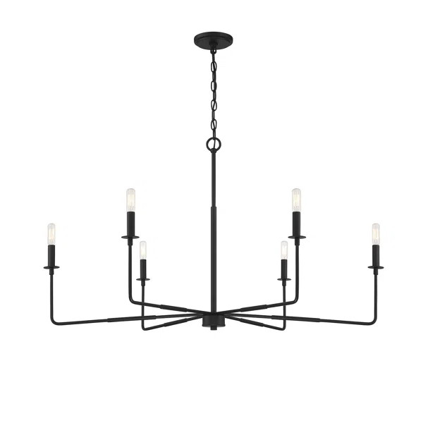 Mager 6 Light Metal Dimmable Chandelier | Wayfair North America