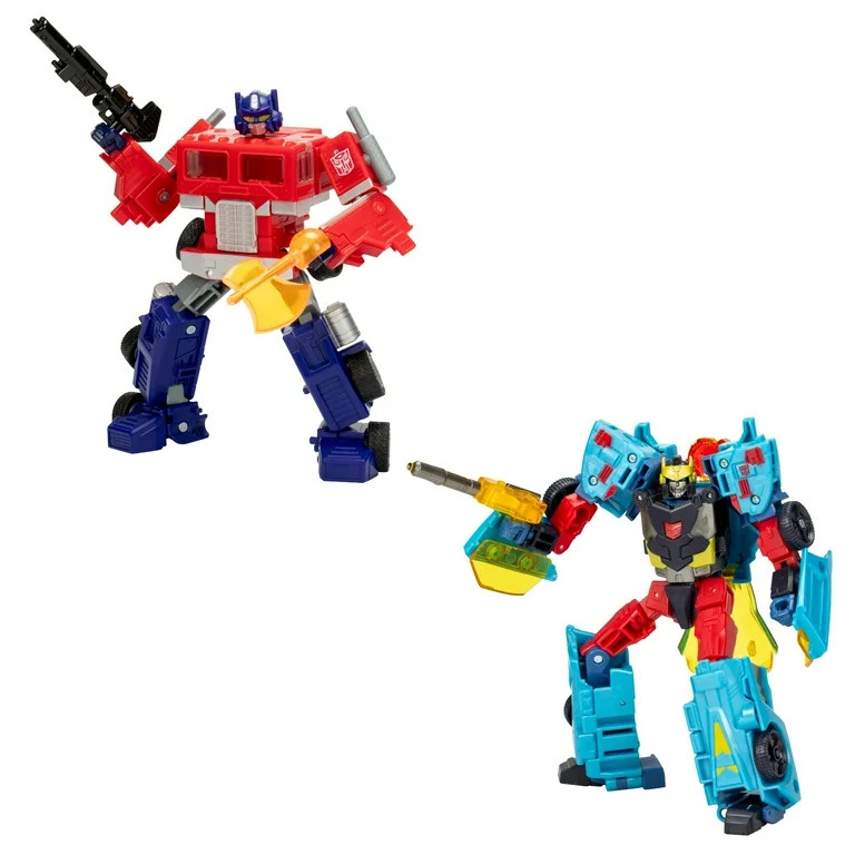 Transformers Cybertron Universe Hot Shot and G1 Optimus Prime Action Figures, 2-pack - Walmart.co... | Walmart (US)