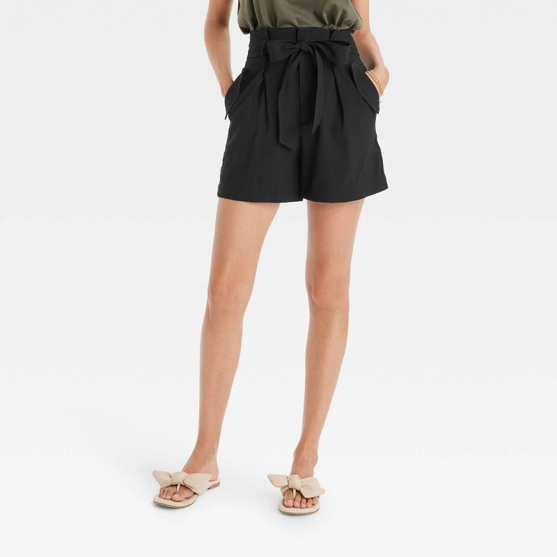 Women's High-Rise Utility Paperbag Shorts - A New Day™ | Target