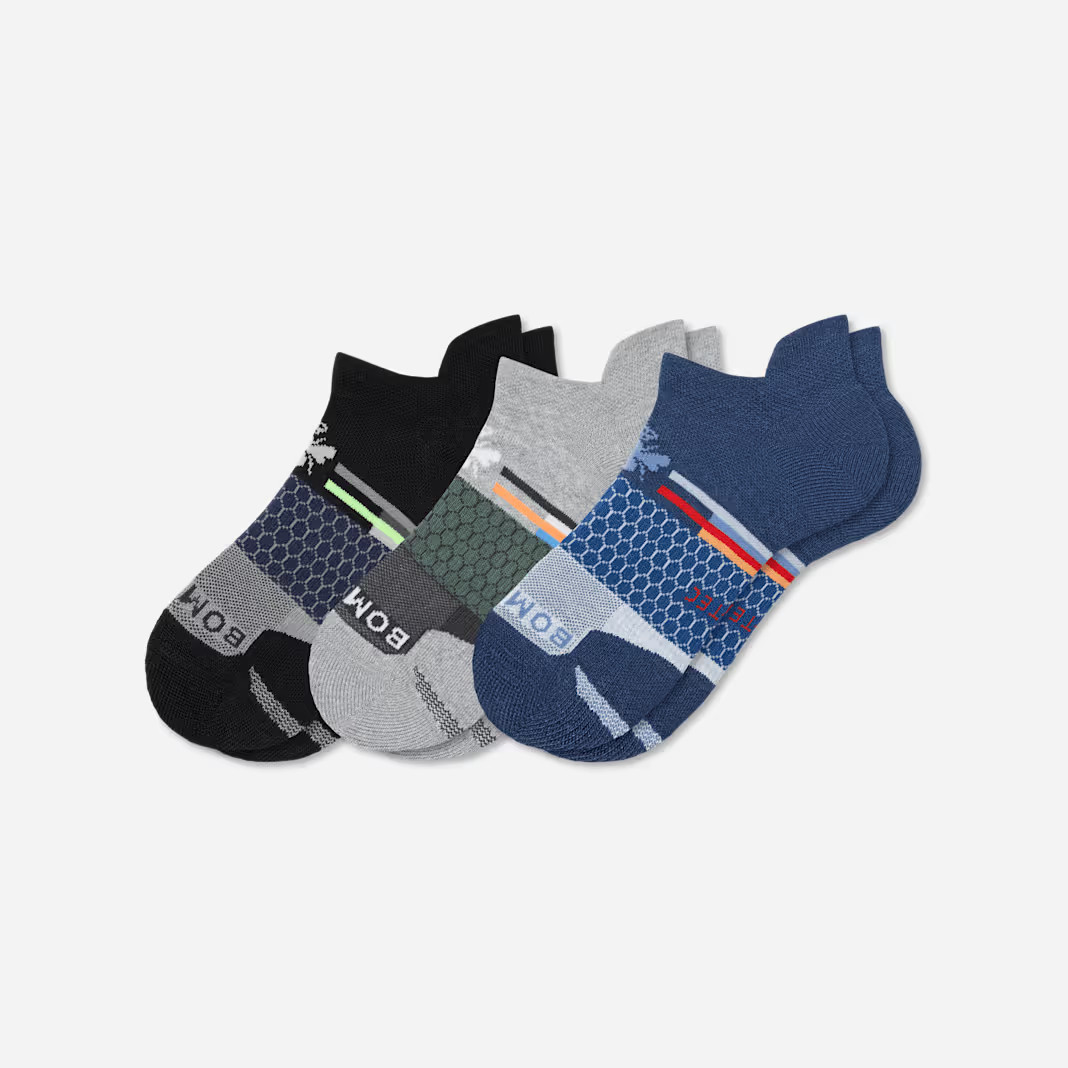 Men's All-Purpose Performance Ankle Sock 3-Pack | Bombas