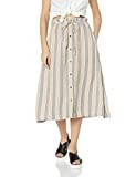 RVCA Women Oslo Striped Midi Skirt Beige XS/6 | Amazon (US)