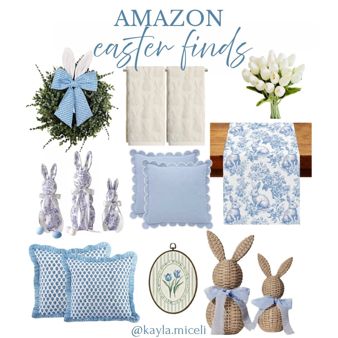 Amazon blue & white easter decor finds! ✨🩵 


Grand millennial decor
Grand millennial Easter decor
Easter decor
Easter hosting must haves 
Spring decor
Home decor
Home decor refresh 
Blue & white home decor
Coastal home decor finds
Amazon home decor
Designer look for less 
PB inspired 

#LTKSeasonal #LTKHome