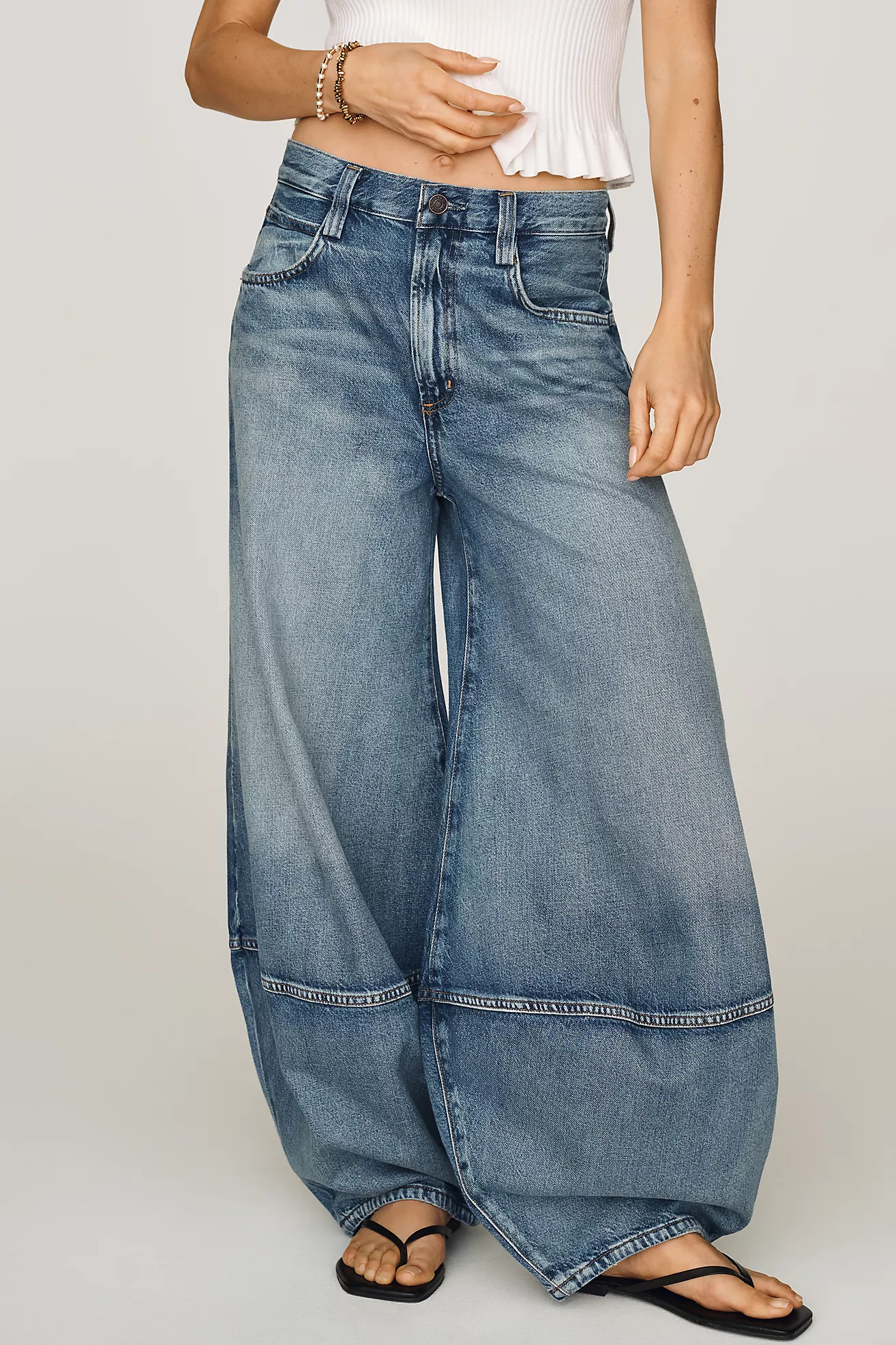 AGOLDE High Rise Lantern Jeans | Anthropologie (US)