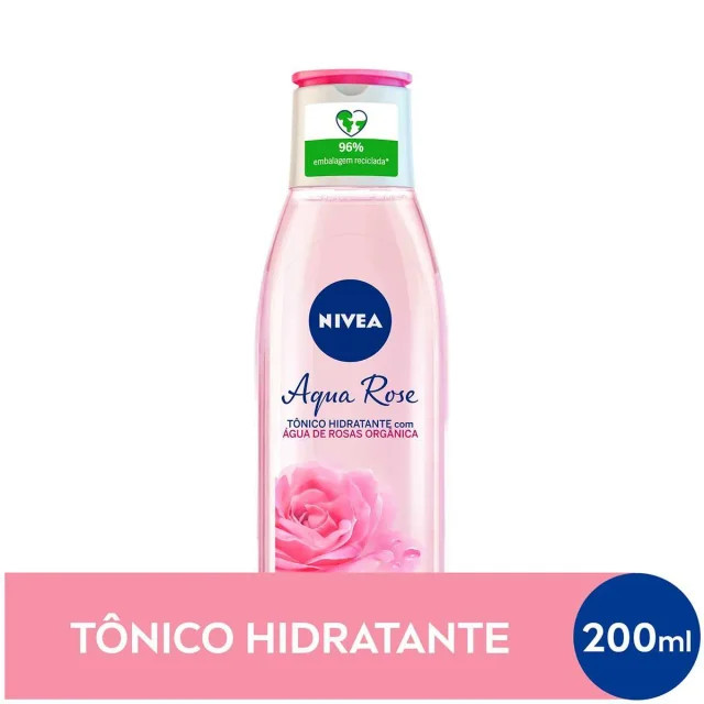 Tônico Hidratante Nivea Aqua Rose 200ml | Drogasil BR