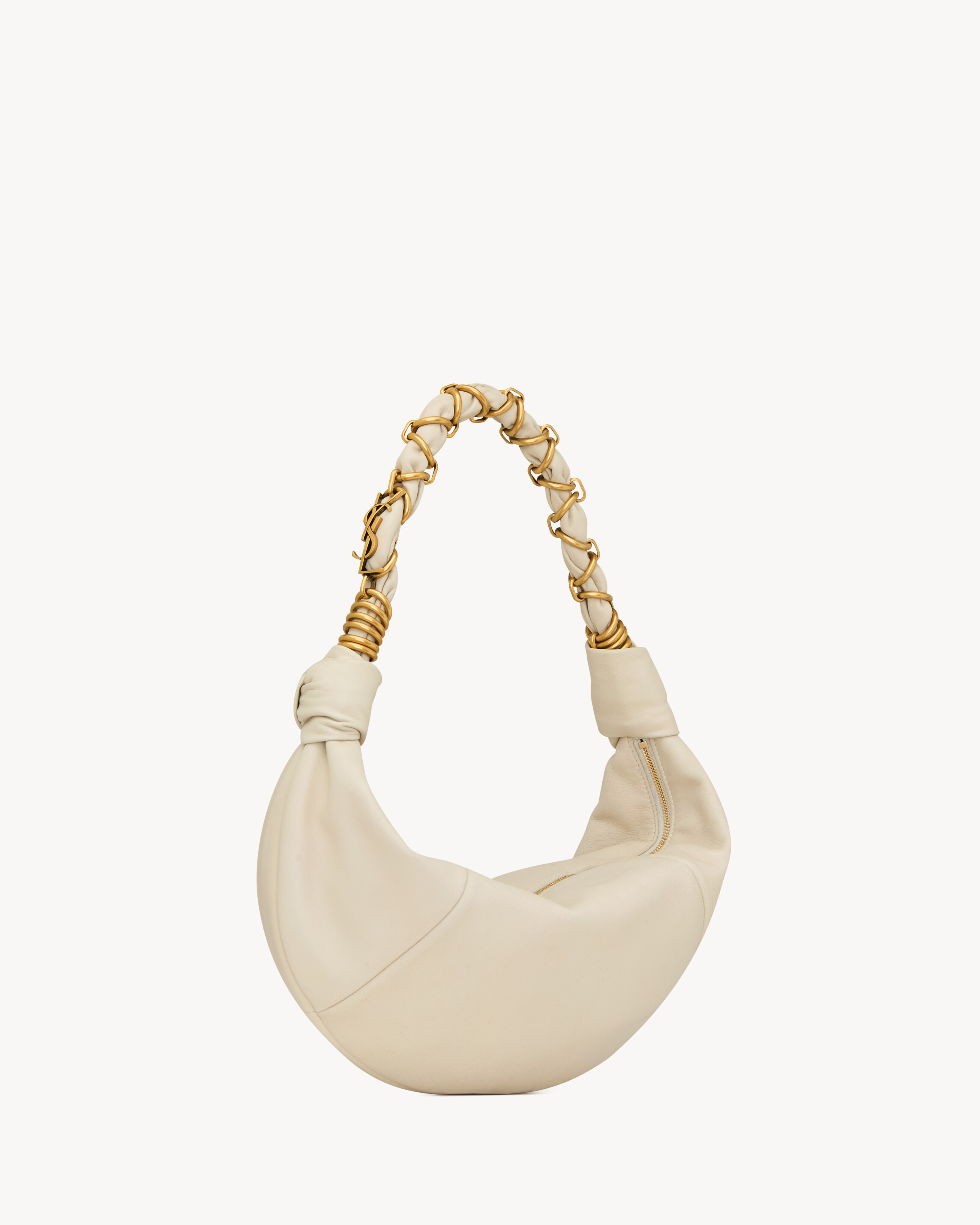 AMALIA small hobo in lambskin in White | Saint Laurent | YSL EN-US | Saint Laurent Inc. (Global)