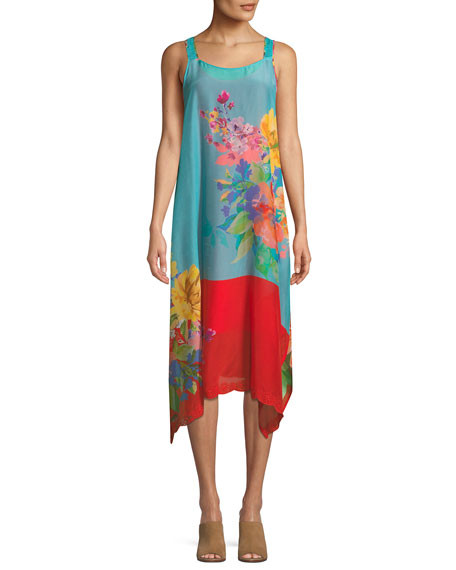 Lomi Georgette Tank Dress with Slip | Neiman Marcus
