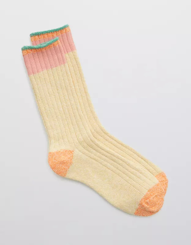 Aerie Colorblock Crew Socks | American Eagle Outfitters (US & CA)