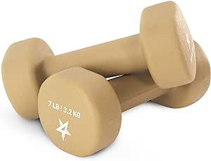 Yes4All Neoprene Coated Dumbbell Hand Weight Sets of 2 - Multiple Weight Options with 15 Colors, ... | Amazon (US)