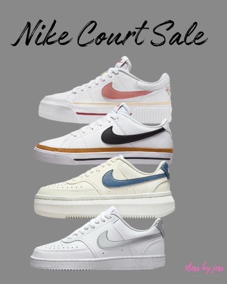 Use code HEART for 20% already discounted Nike Court shoes (no code needed for the back/white/tan pair) discount applies at checkout for those) 

#LTKsalealert #LTKshoecrush