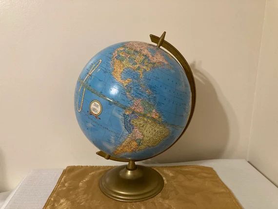 Cram’s Imperial World Globe The George F. Cram Co. Vintage Globe Classroom 12” | Etsy (US)