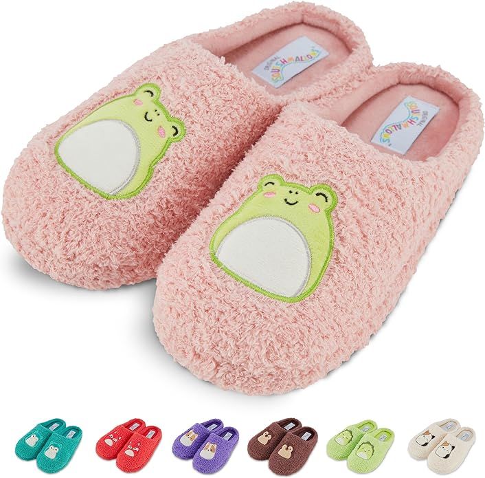 Squishmallows Kids Slippers and Ladies Slippers for Women Indoor Unisex Extra Cozy House Slippers... | Amazon (US)