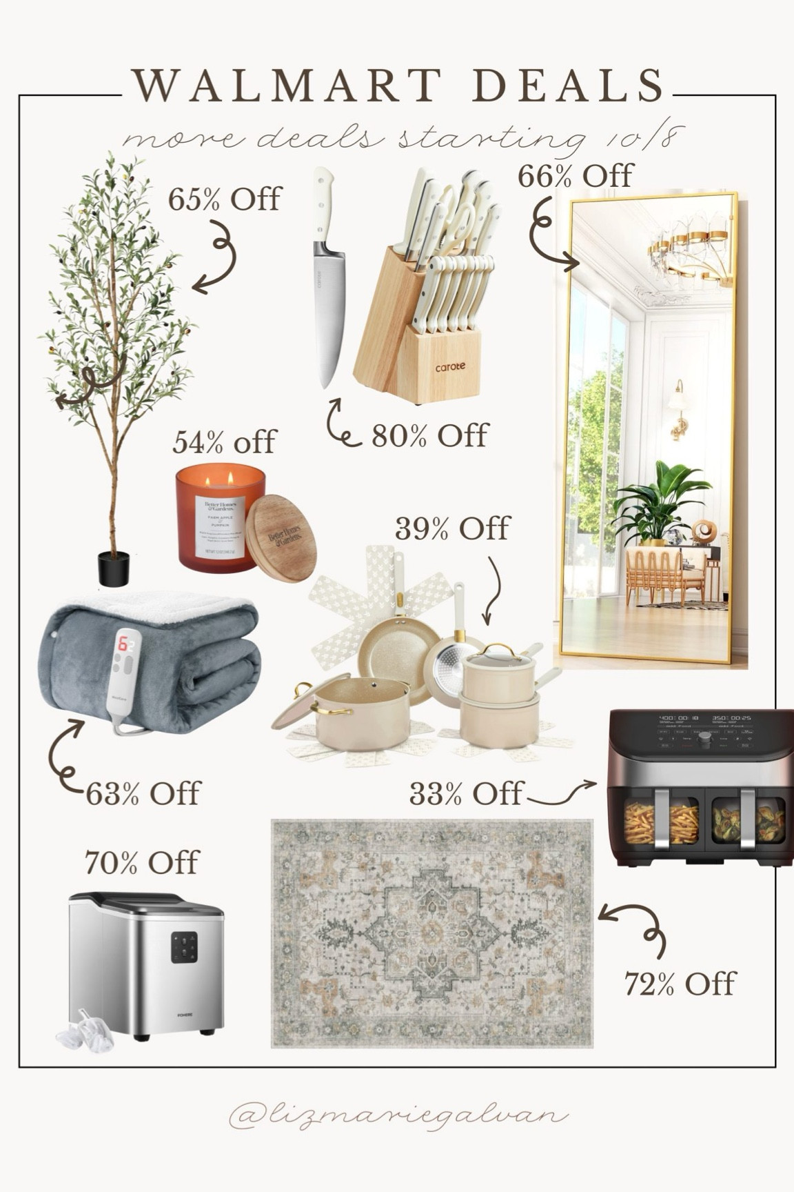 @Walmart has massive deals
Launching in October & I wanted to tell you in advance so you can prep for gift giving this year or if you are in need of these items. Sale starts October 8th!! 

#walmartpartner #walmartdeals

#LTKHome #LTKSaleAlert