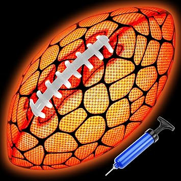 Jasonwell Glow in The Dark Football - Strong Grip Light Up Football Toy Stuff Gift Outdoor Sports... | Amazon (US)