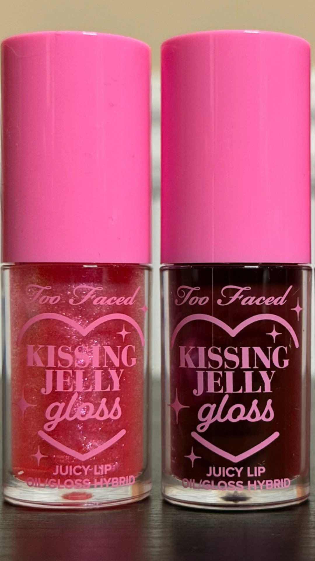 This Too Faced Limited Edition Kissing Jelly is perfect! If you don’t already know, Kissing Jelly is a hybrid oil and gloss mix, that leaves your lips feeling moisturized and soft. 
It comes with Bubblegum & Black Cherry flavors, and the two FULL SIZE products are cheaper than a single full size kissing jelly! 

#LTKGiftGuide #LTKSeasonal #LTKBeauty