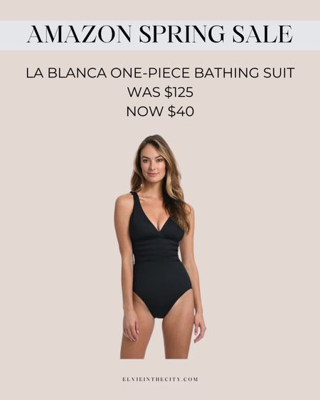 This LaBlanca one piece swimsuit is 68% off and only $40 during Amazon’s big spring sale. 

One piece bathing suit, swimsuit, resort wear, beach vacation, fashion over 40

#LTKswim #LTKsalealert #LTKfindsunder50