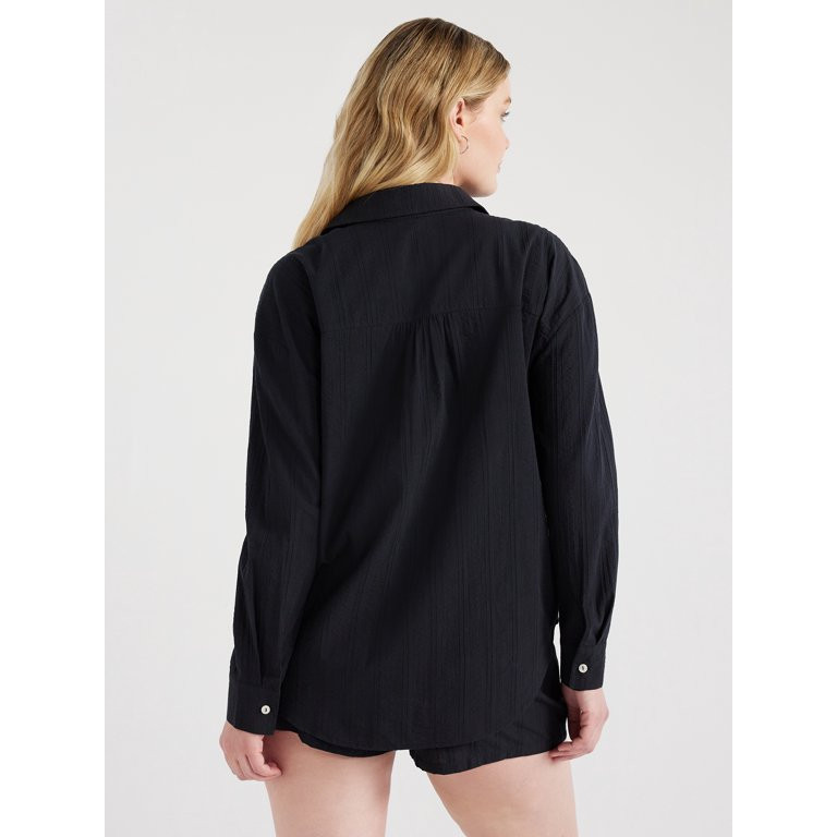 Time and Tru Women's and Women's Plus Cotton Pull On Coverup Shorts, Sizes XS-3X | Walmart (US)