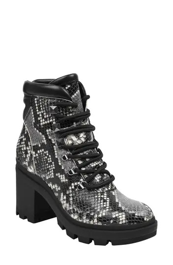 Marc Fisher LTD | Kini 2 Snakeskin Printed Lug Boot | Nordstrom Rack | Nordstrom Rack