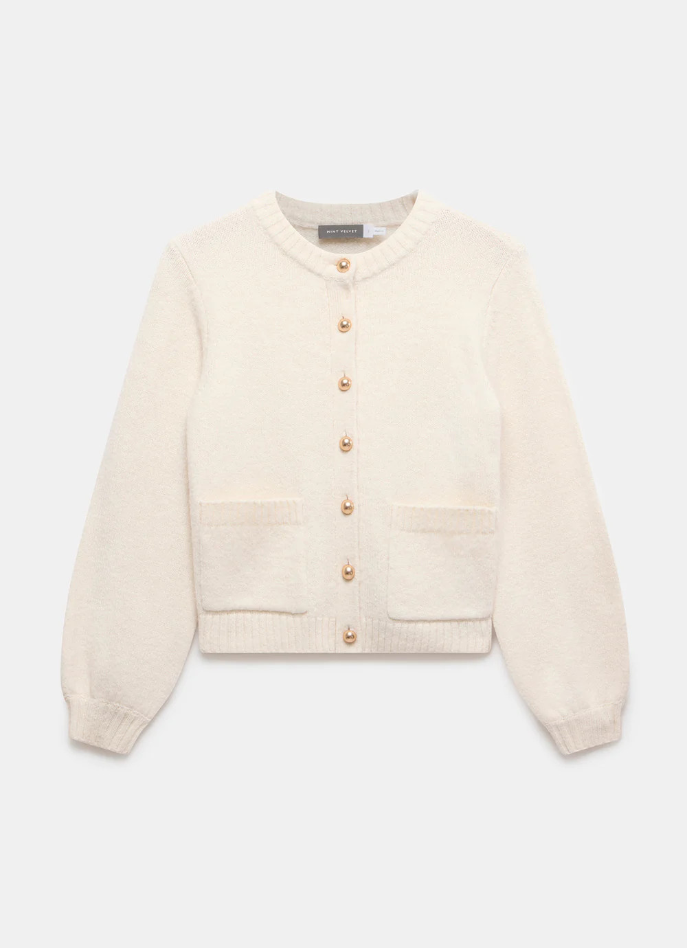 Cream Wool Blend Cardigan | Mint Velvet