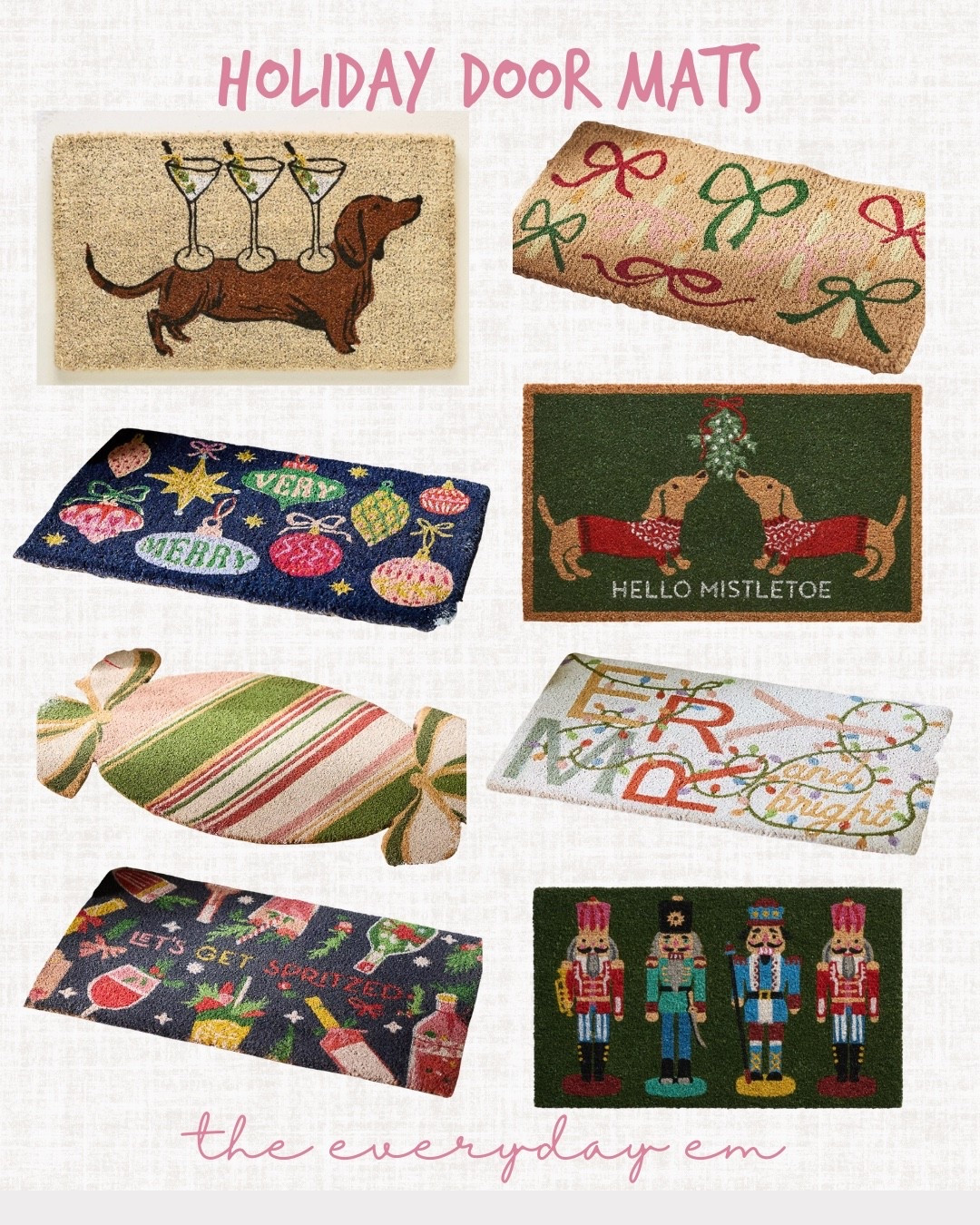 It’s that time! Christmas door mats, Christmas decor 

#LTKSeasonal #LTKFindsUnder100 #LTKHome