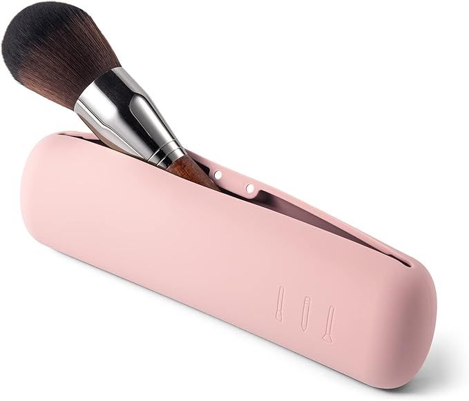 BEZOX Makeup Brush Holder with Magnet Closure - Silicone Make Up Brushes Case for Travel – Port... | Amazon (US)