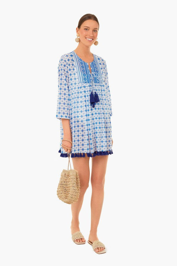 Exclusive Plume Periwinkle Seychelles Tunic | Tuckernuck (US)