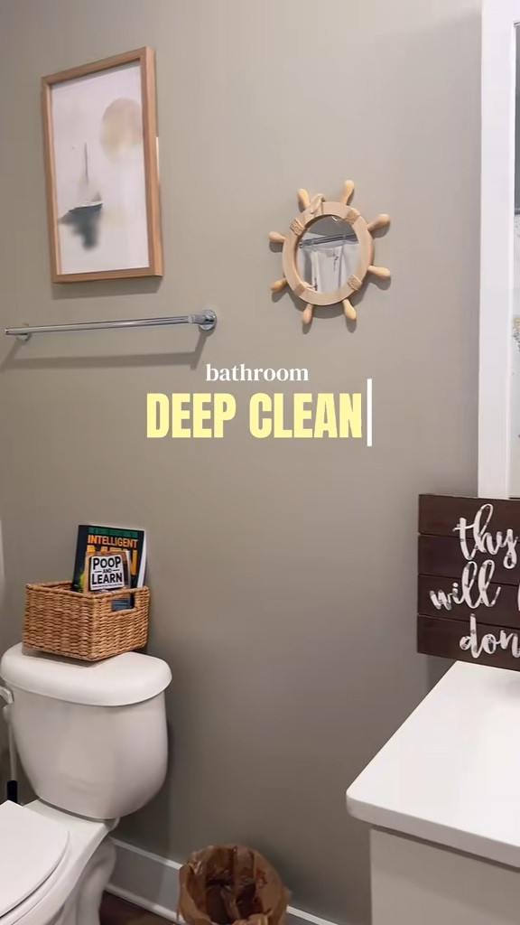 deep clean my bathroom 

#LTKHome