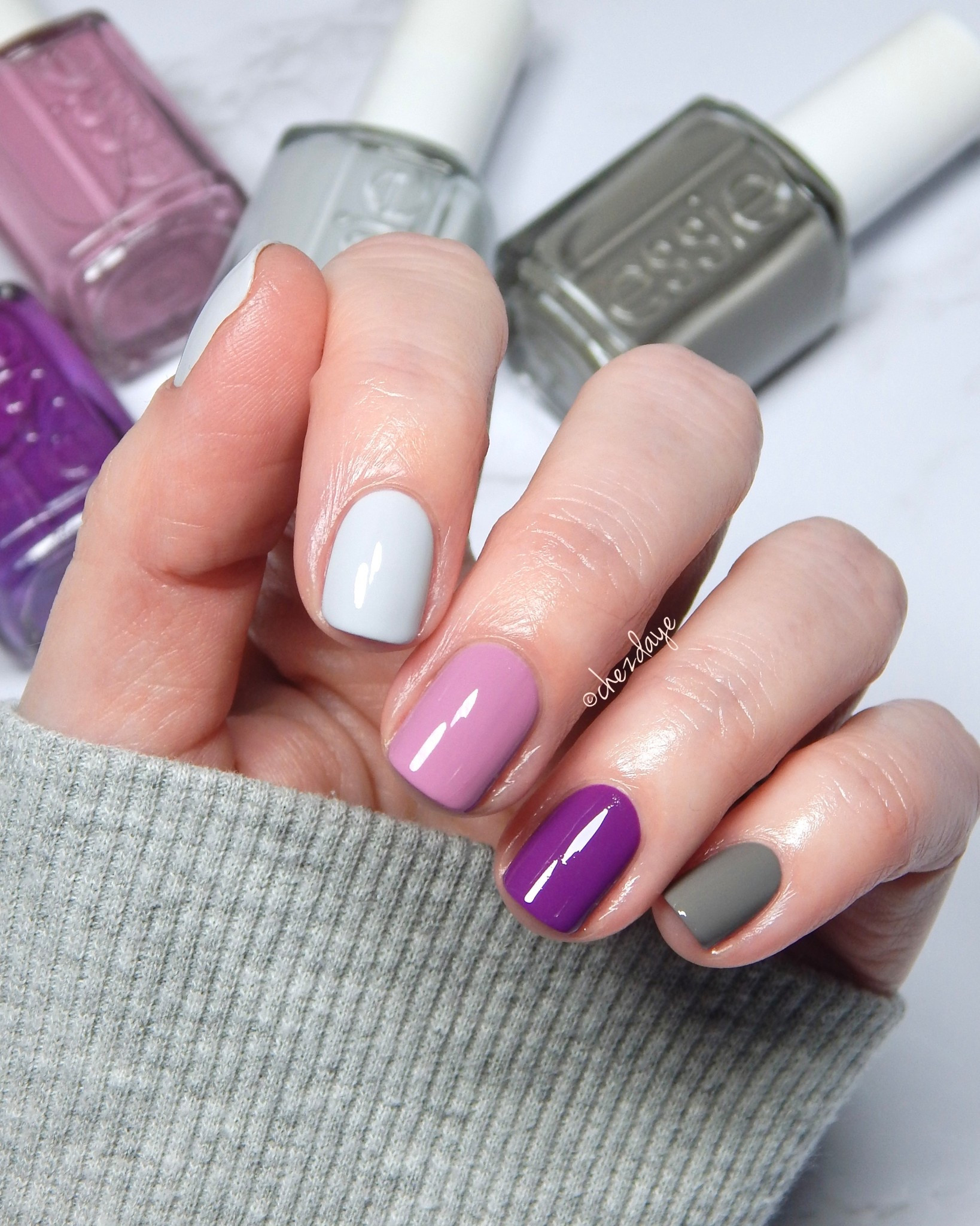 Purple and gray! 💜🩶

• diy nails • nail polish • manicure • wedding guest outfit • vacation outfit • date night outfit • resort wear • purple nails • spring • beauty trends • wedding guest dress • lavender • lilac • grey • 

#LTKBeauty #LTKSeasonal #LTKStyleTip