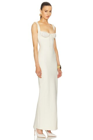 Helsa The Yasmin Dress in Baby Yellow from Revolve.com | Revolve Clothing (Global)