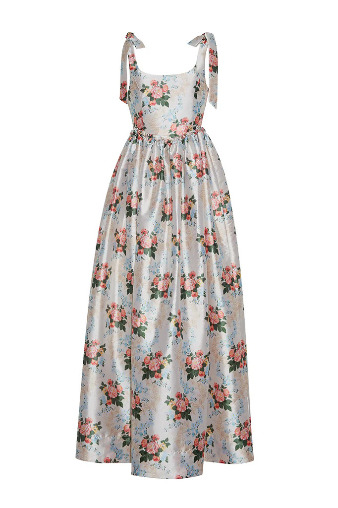 The Marie Dress in Floral Brocade | Over The Moon