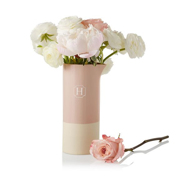 Dipped Ceramic Pitcher Vase | Mark and Graham