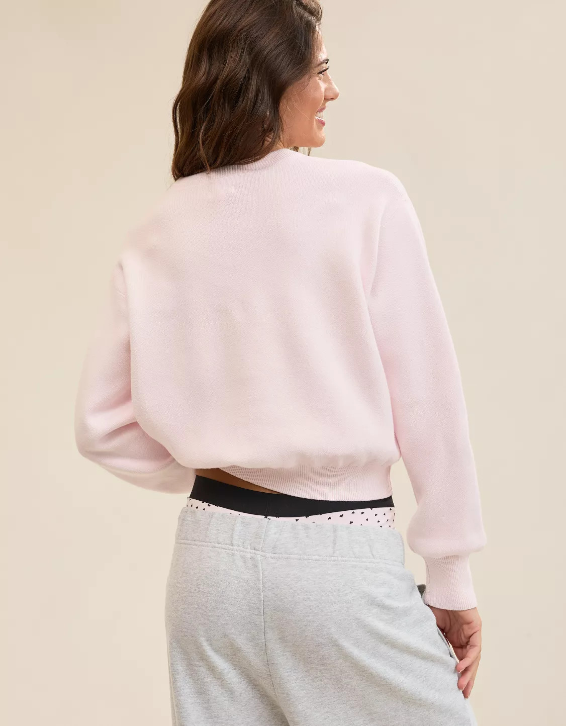 Aerie Cropped Crew Sweater | Aerie