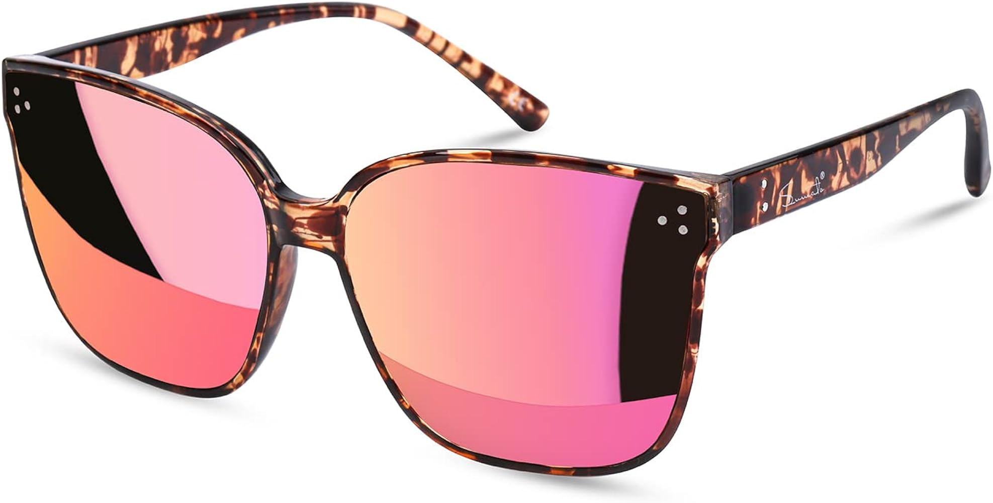 Sumato Sunglasses Womens, Oversized Pink Sunglasses for Women with Trendy Mirrored Lens UV400 Blo... | Amazon (US)