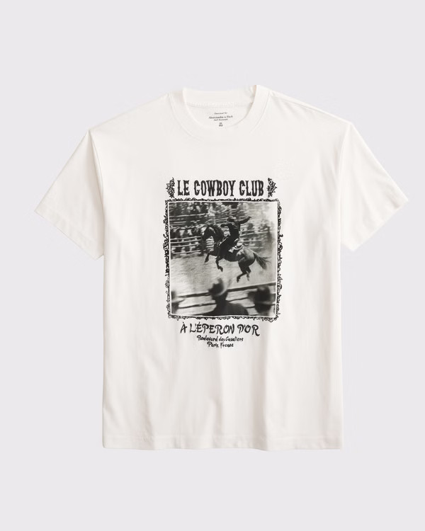 Oversized Western Graphic Tee | Abercrombie & Fitch (US)