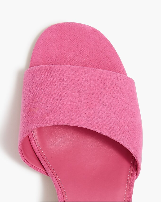 Sueded block-heel sandals | J.Crew Factory