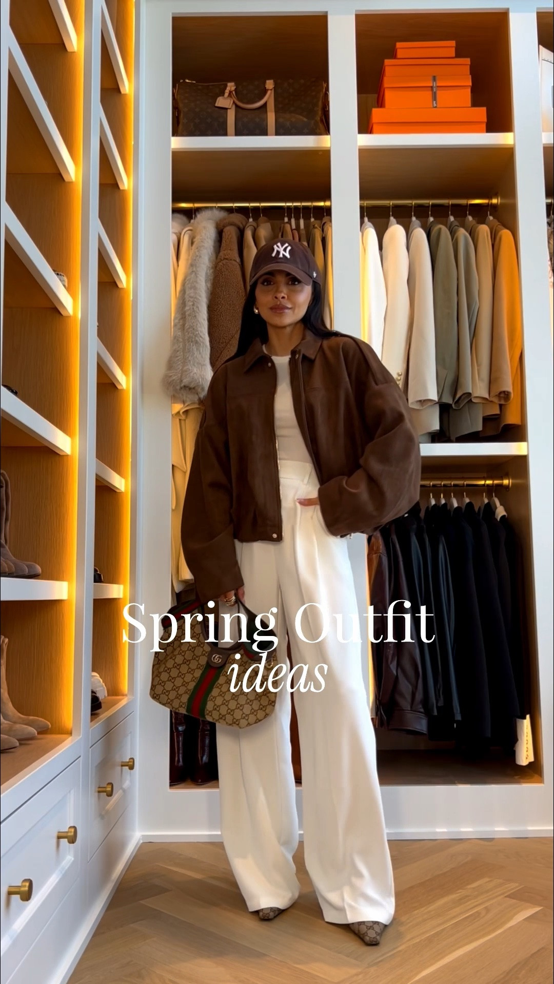 Spring outfit ideas
Zara suede bomber jacket back in stock
Amazon white trousers that look like Aritzia
Gucci giglio bag 

Transitional outfit, suede jacket, all white outfit

#LTKOver40 #LTKmomlife #LTKootd
