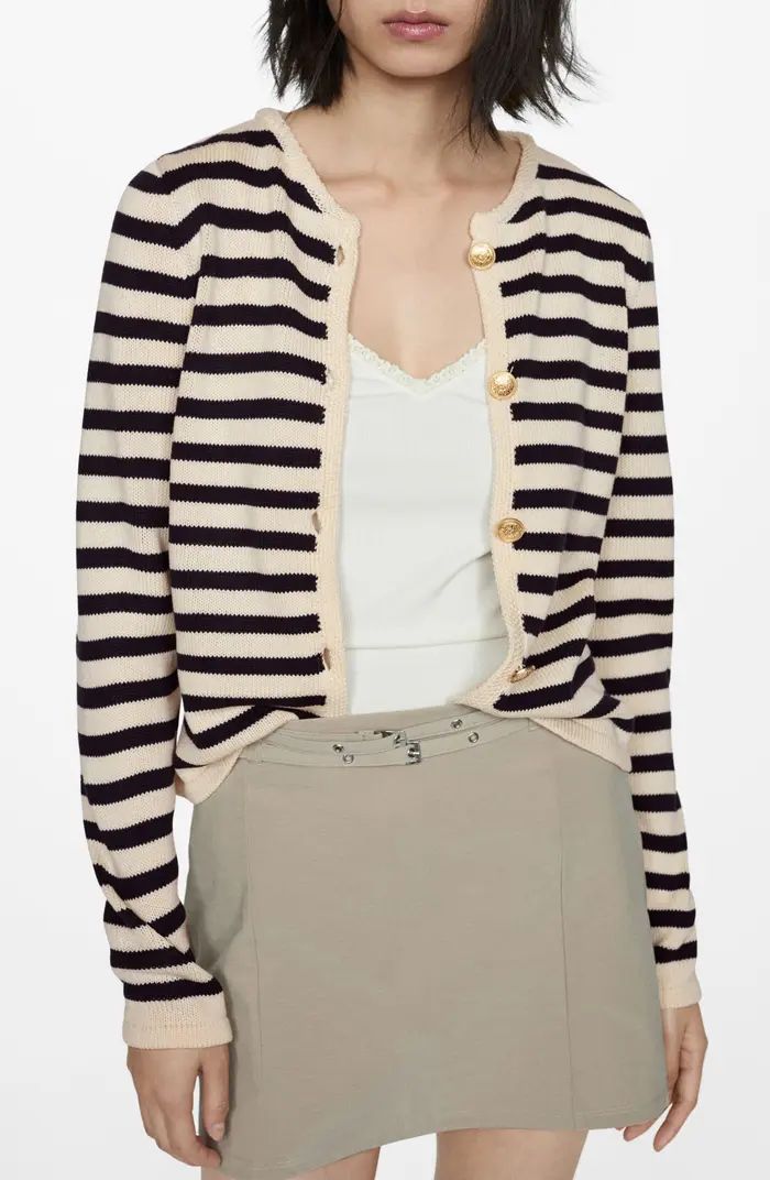 MANGO Crest Button Cardigan | Nordstrom | Nordstrom