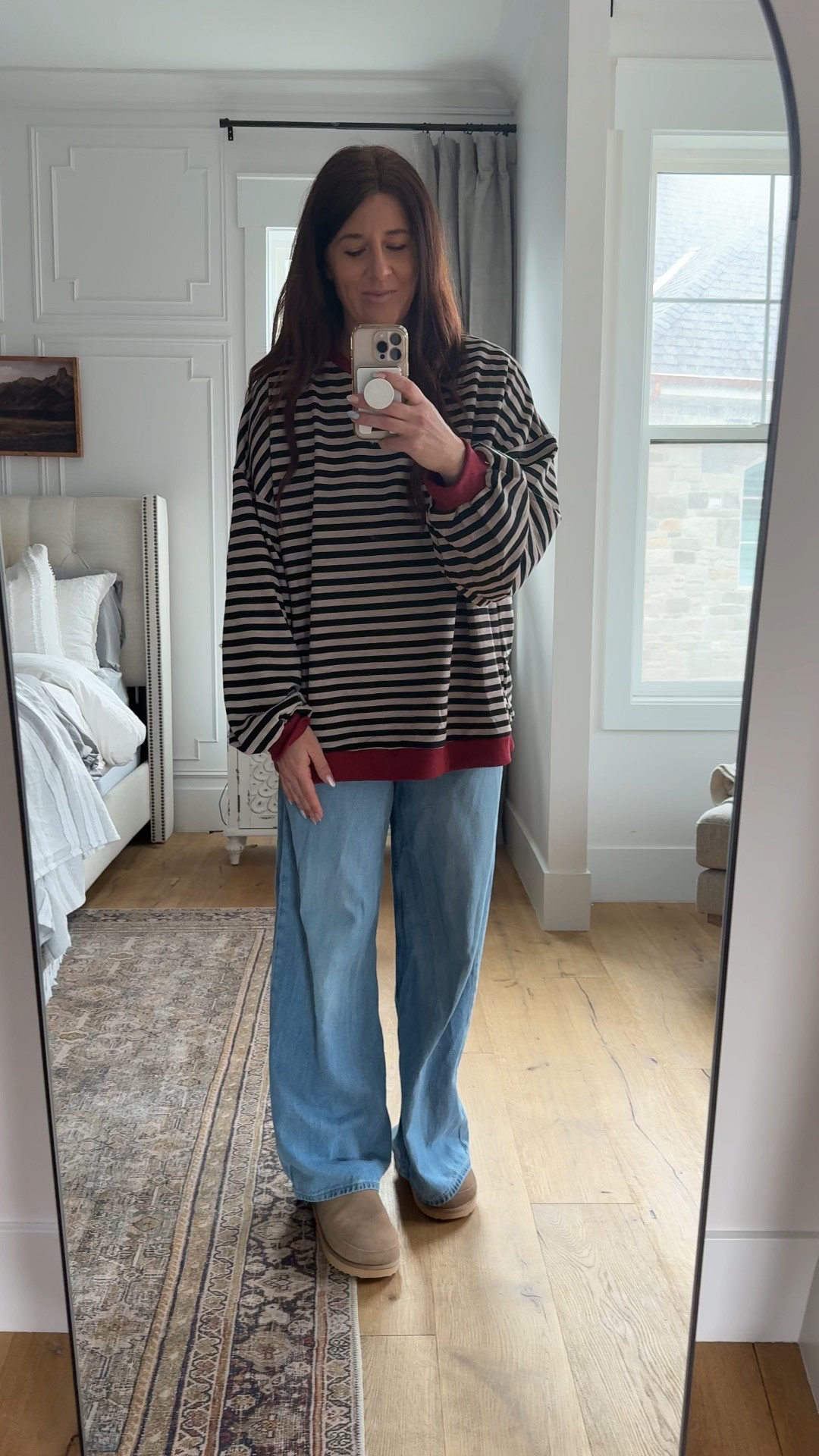 Love the oversized look. I am 5’9” and wearing an XL

#LTKootd #LTKTall #LTKgrwm