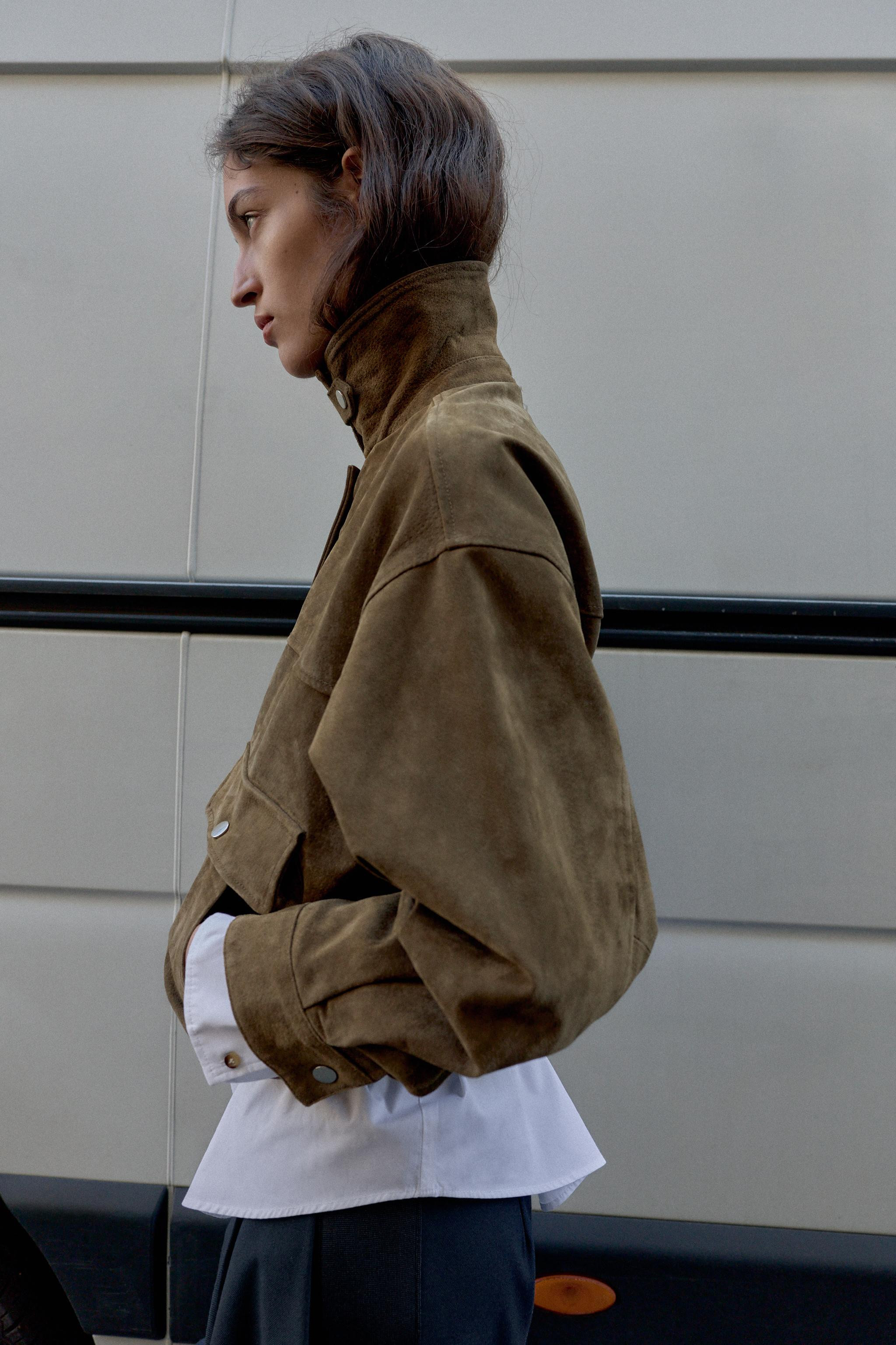 100% LEATHER BOMBER JACKET | Zara US