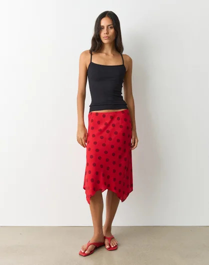 Print Handkerchief Midi Skirt | Glassons (Australia)