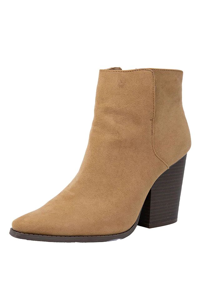 Cecily Brown Suede Booties | Pink Lily