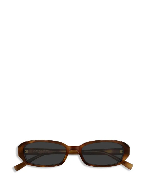 rectangular slim saint laurent sunglasses | Farfetch Global