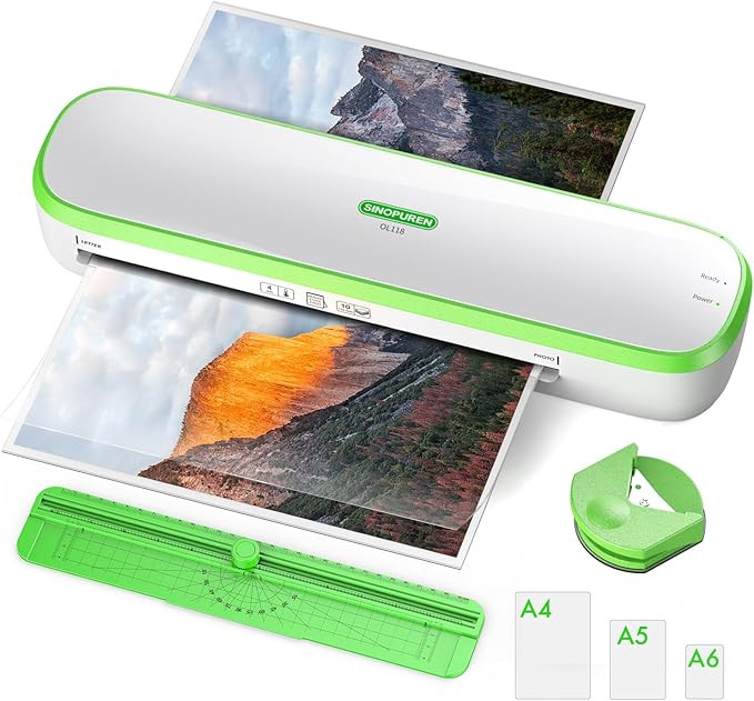 SINOPUREN Laminator Machine, 9inch Silent Thermal Laminator with Complete Set for Home Office Sch... | Amazon (US)