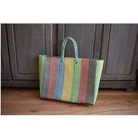 Big Bag, Woven. Mexican Handycraft Handwoven With Plastic. Wholesale Too | Etsy (US)