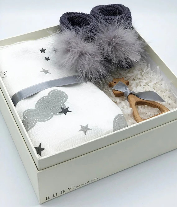 Baby Boy Gift Box Newborn Gift New Baby Gift Basket Organic | Etsy | Etsy (US)